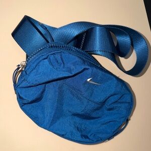 Nike Royal Blue Crossbody Pouch with Silver Swoosh